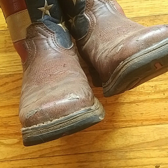 Durango Western Kids sz3M Boots Brown - Picture 3 of 8